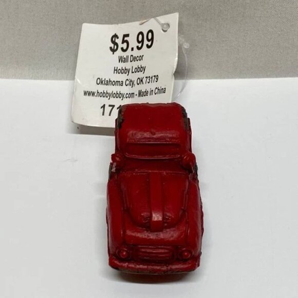 Vintage Drawer Pull Polyresin Red Truck Handle Cabinet Door Dresser Knob NWT - Picture 6 of 10
